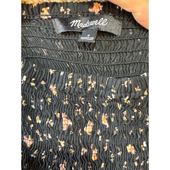 MADEWELL Jumper/Dress pants, size 2, flowy and comfy!  Floral Design - Picture 6 of 8